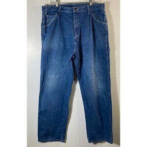 Mens Vintage Dickies Carpenter Jeans Relaxed‎ Straight Blue 36